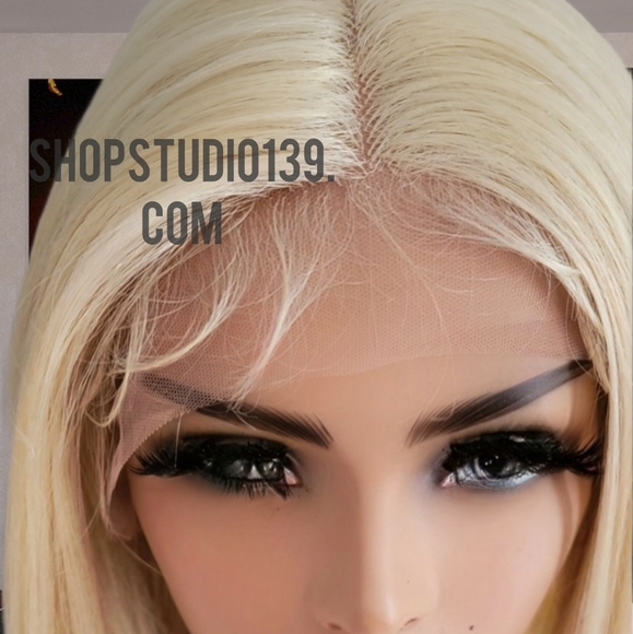 Human hair HD lace front bob wig with baby hair - Picture 2 of 5